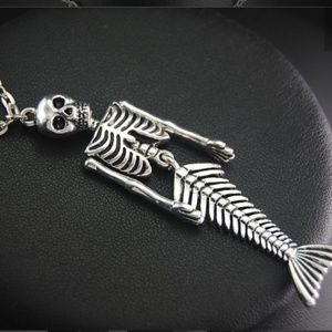 Mermaid Skeleton Necklace
